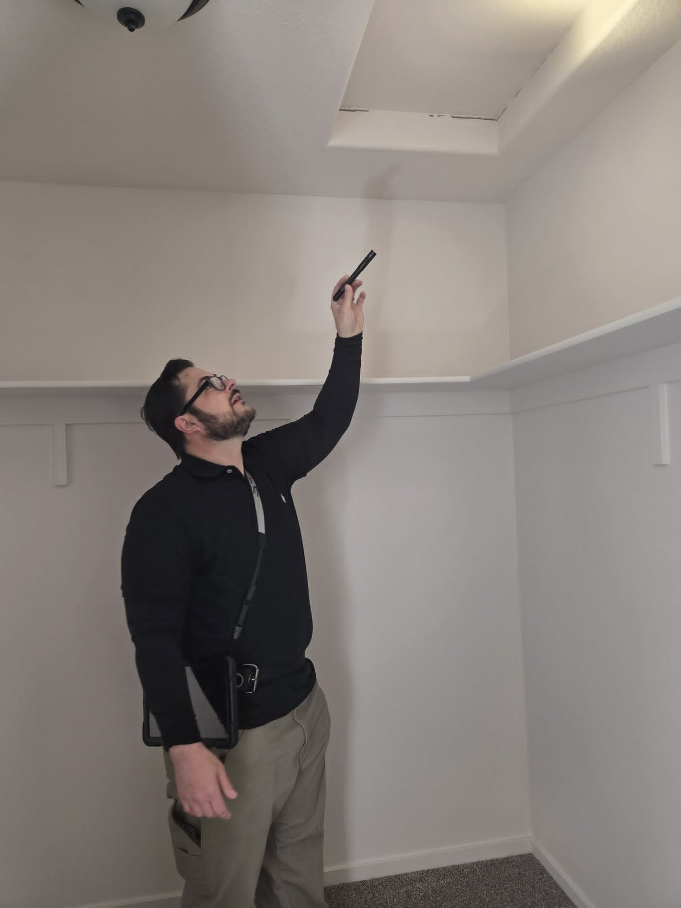 Bryan performing North Idaho home inspections with attic access review