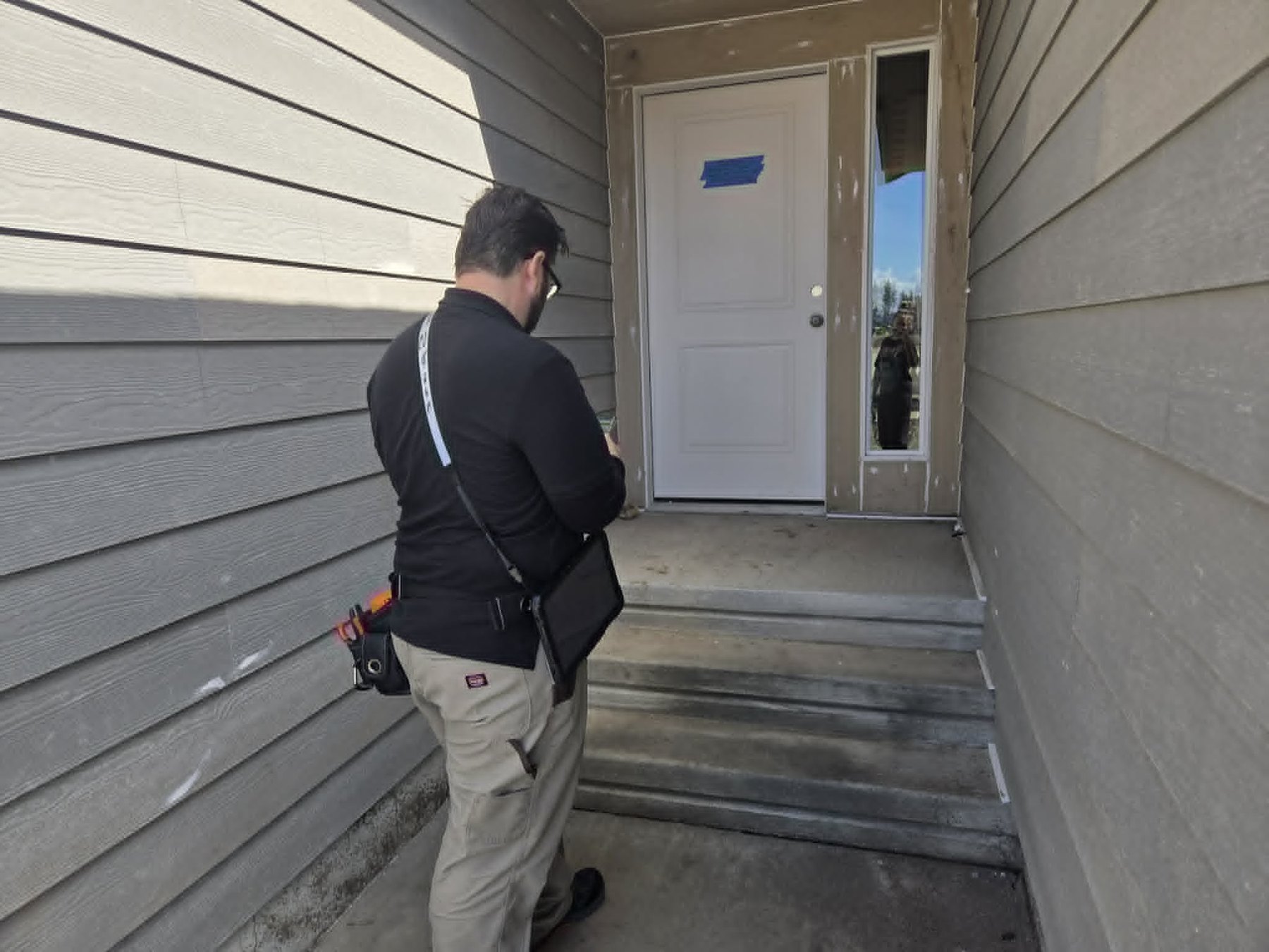 Bryan Harris performing North Idaho home inspections for AIM Home Solutions