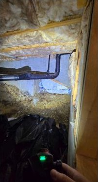 Crawlspace foundation access reviewed during a North Idaho home inspection